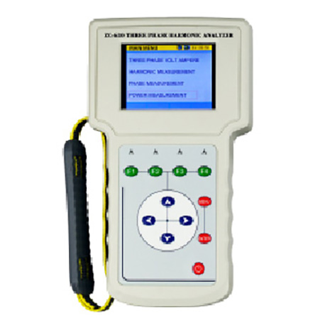 Three phase harmonic analyzer